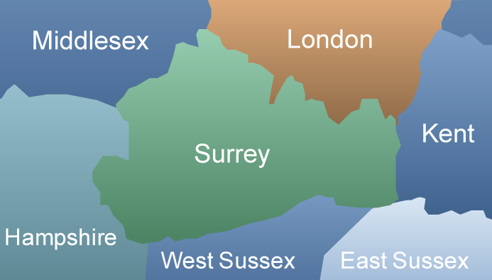 Surrey Map 